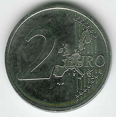 Error 1 Euro 2002 Austria Coin. 