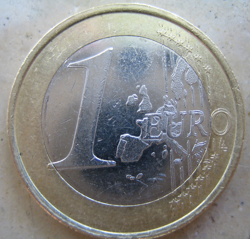 RARE COIN ERROR !! Italian 1 euro coin with Rotated Die Error